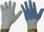 Arbeitsschutzhandschuhe, Grobstrick - Handschuh, Strickbund, genoppt